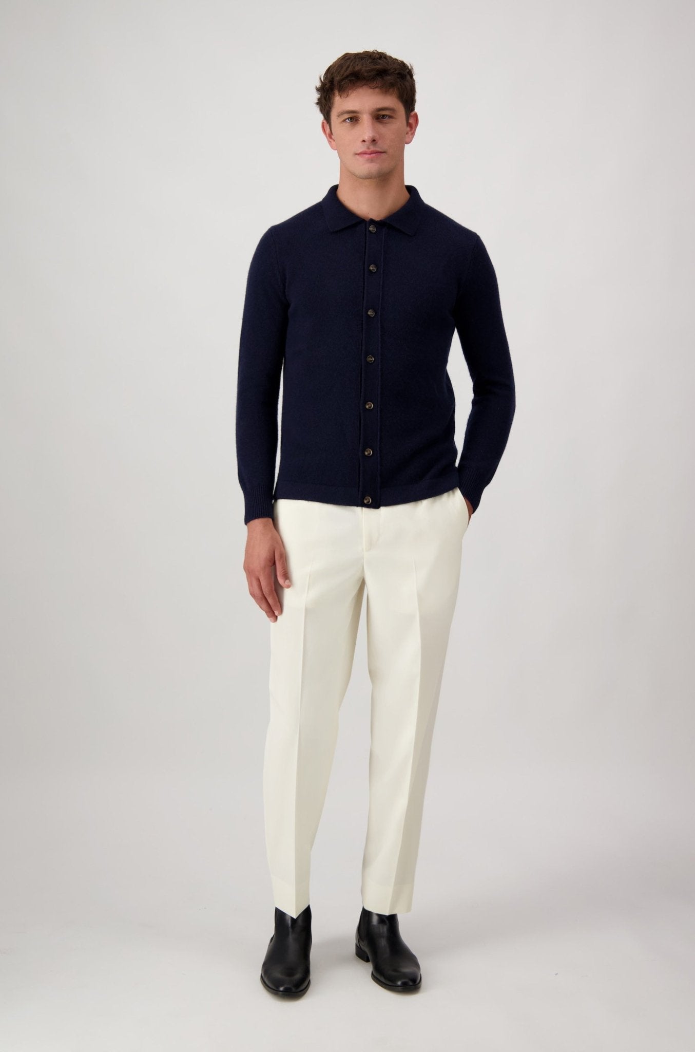 Cardigan Mcllroy In Lana E Cashmere - autore - au Maglioni