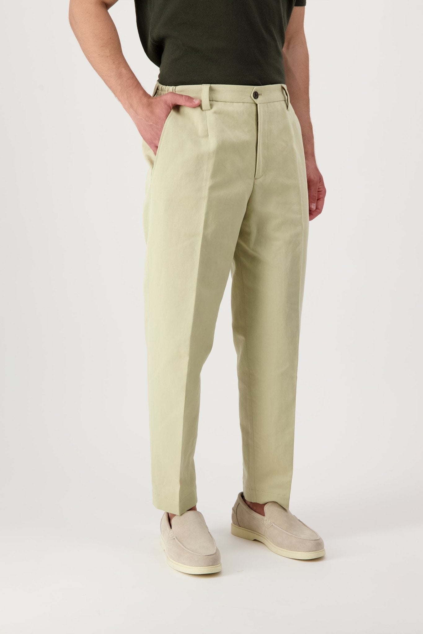 Pantalone Livingstone in Cotone e Lino - autore - au Pantaloni