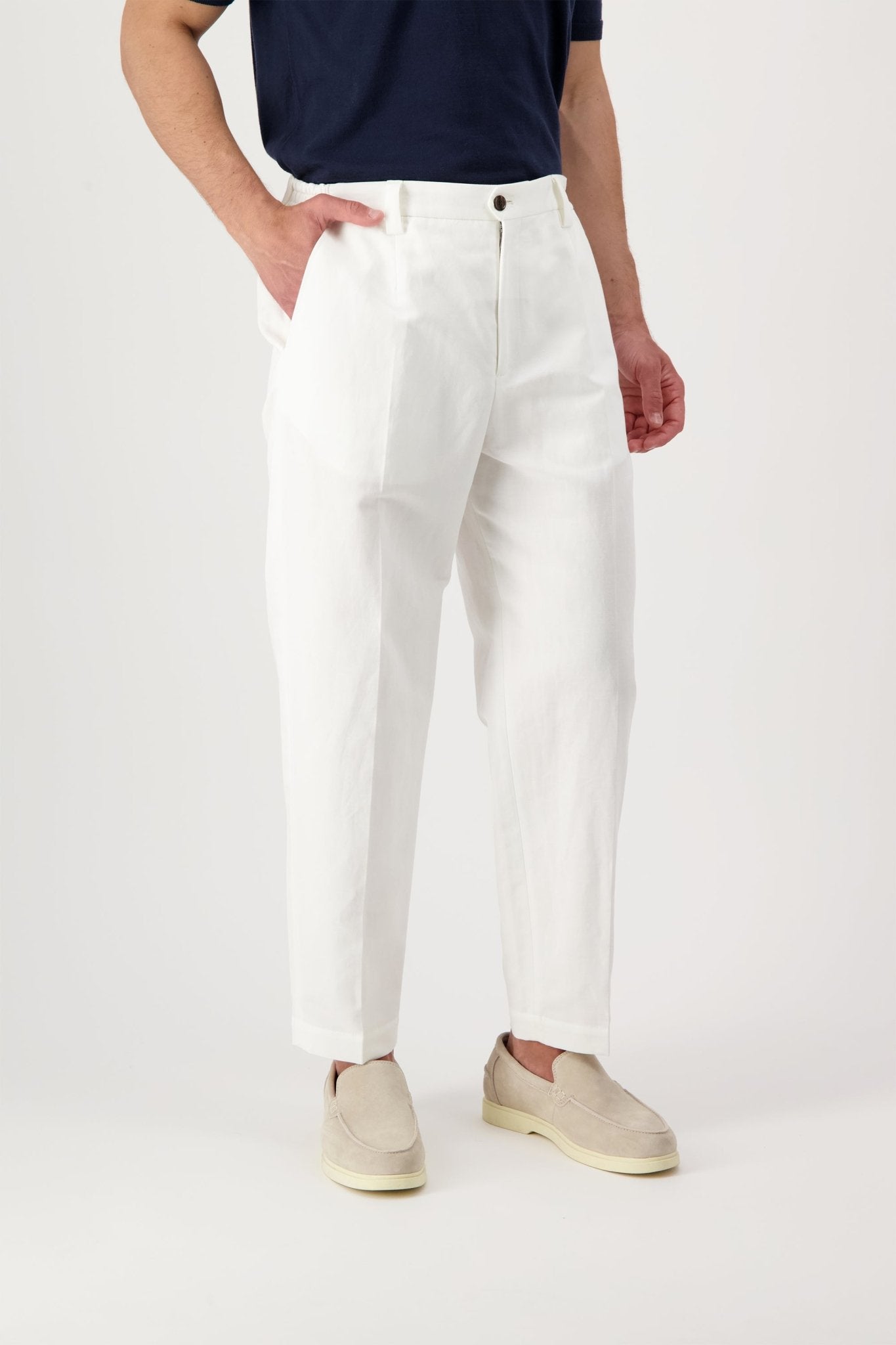 Pantalone Portofinos in Cotone e Lino - autore - au Pantaloni