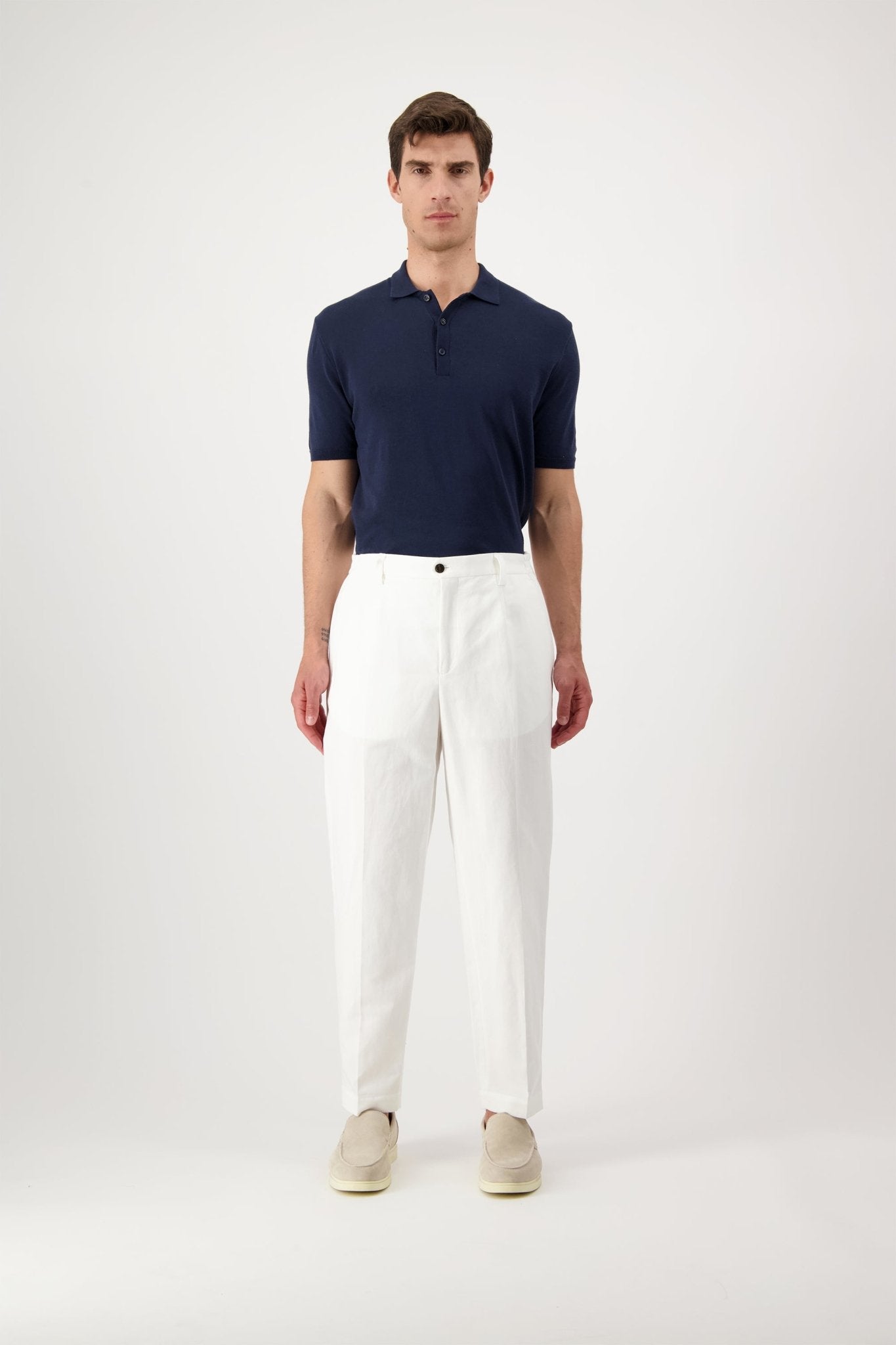 Pantalone Portofinos in Cotone e Lino - autore - au Pantaloni