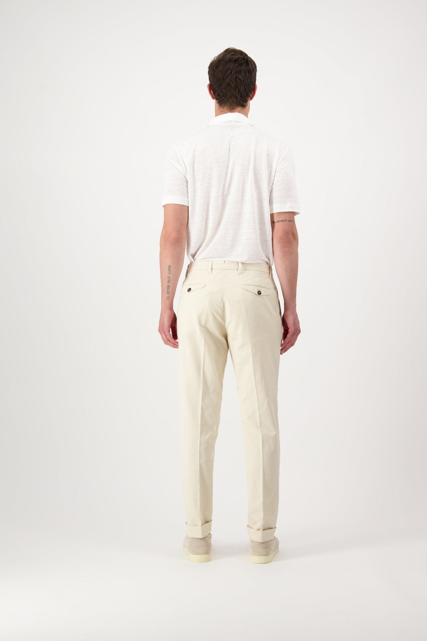 Pantaloni BG02 In Cotone e Lino - autore - au Pantaloni