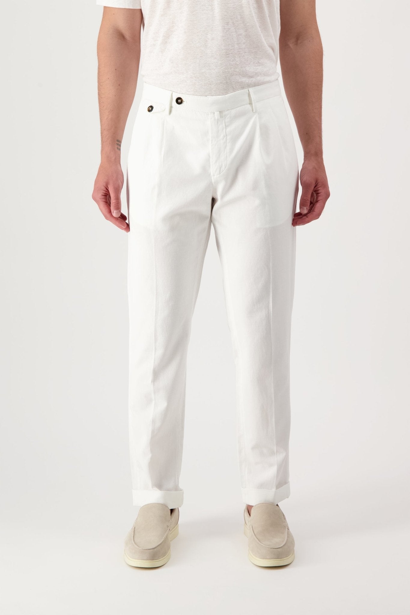 Pantaloni Grant in Cotone e Lino - autore - au Pantaloni